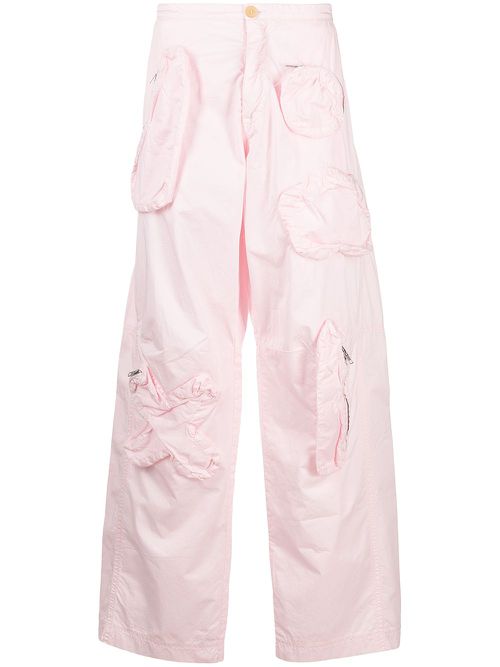 Gun wide-leg trousers - Pink