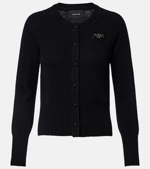 Embellished cashmere cardigan