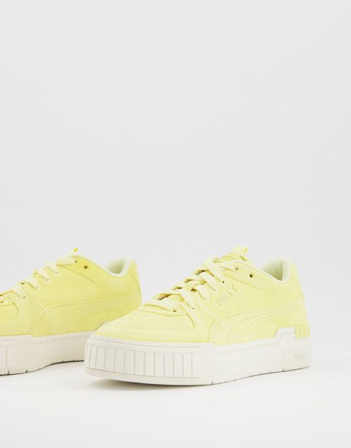 Cali Suede gum sole trainers in yellow - exclusive to ASOS
