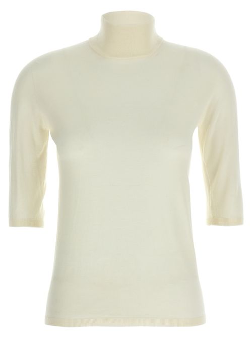 Turtleneck Sweater — White