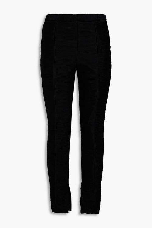 Fringed mesh leggings