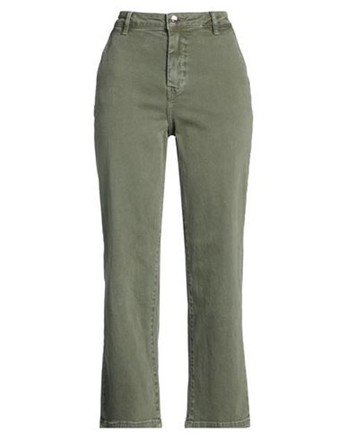 Woman Jeans Military green Size 25 Cotton, Elastane