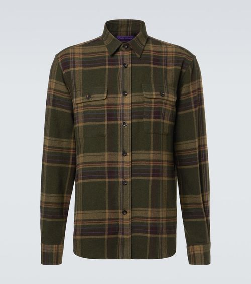 Checked cashmere shirt
