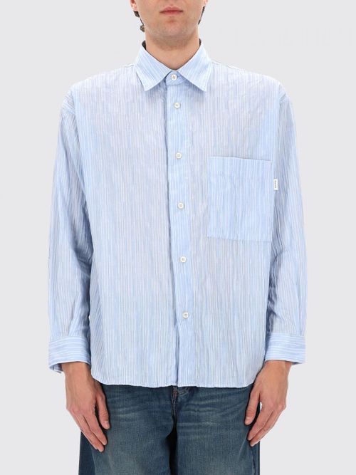 Shirt Men color Gnawed Blue
