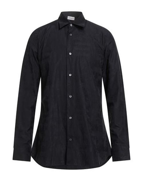 Man Shirt Black Size 17 Cotton