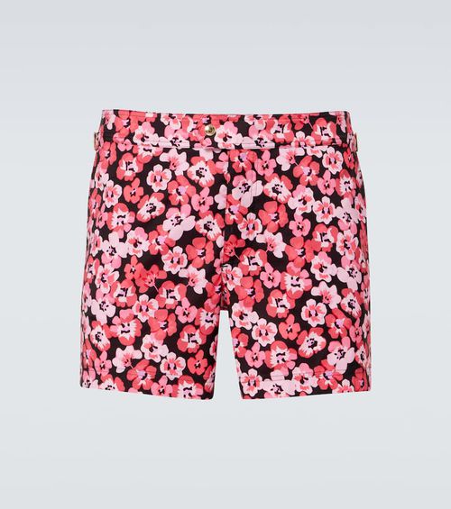 Floral swim trunks