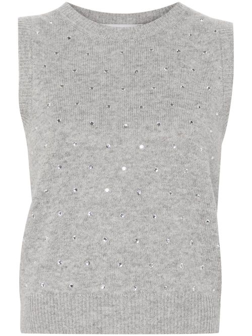 Rhinestone-embellished sweater - Grey