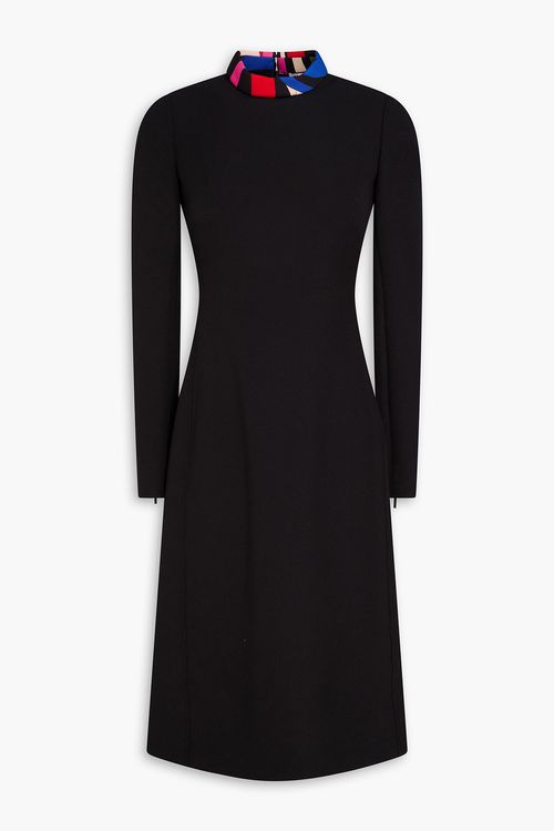 Printed crepe dress - Black - IT 38