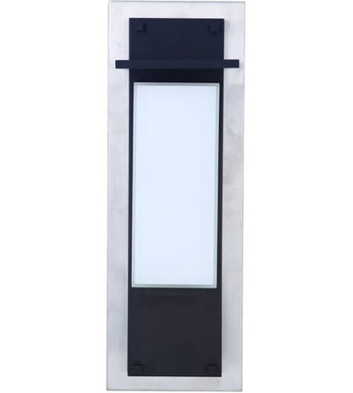 Stainless Steel Midnight LED Outdoor Lantern from the Heights Collection