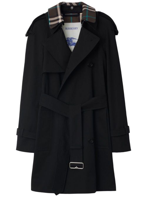 Detachable-collar trench coat