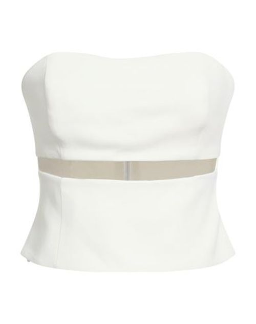 Woman Top White Size M Viscose, Elastane