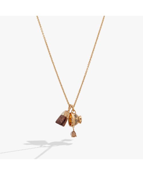 Spill the Tea' Cup and Tea Bag Charm Pendant Necklace