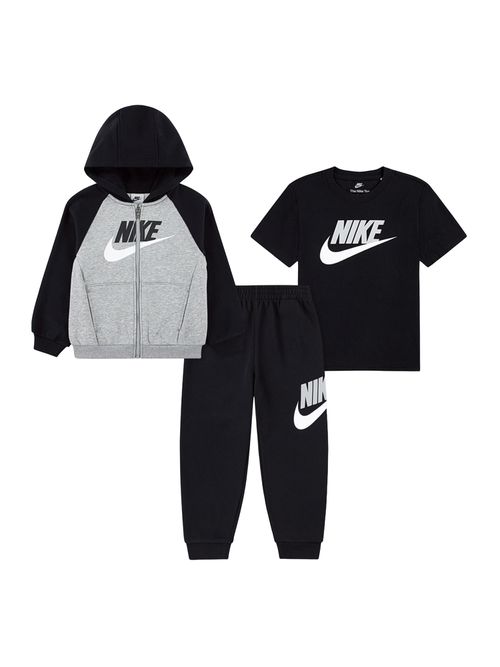Nike Sportswear Set 'HBR' grigio chiaro / grigio sfumato / nero / bianco