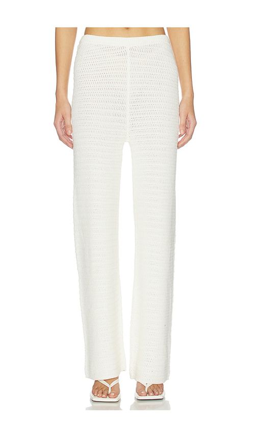 & Reckless Geri Knitted Trousers in Cream. - M also in L, S, XL/1X