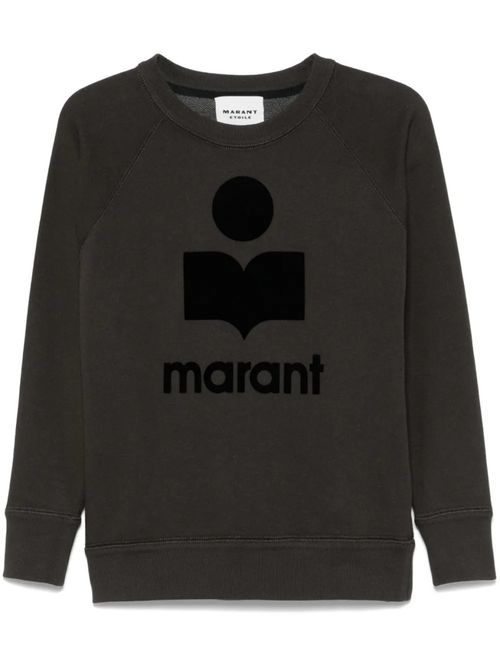 Black Crewneck Logo Sweatshirt
