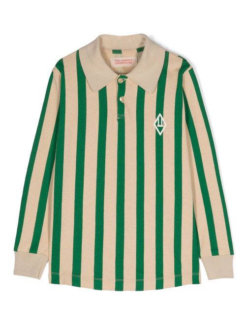 Eel striped polo shirt - Neutrals