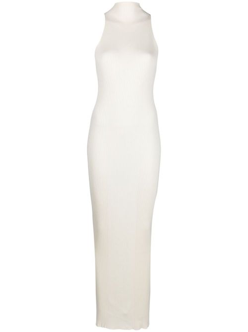 Zero rib-knit maxi dress - White