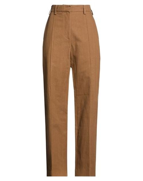 Woman Pants Brown Size 4 Cotton, Linen