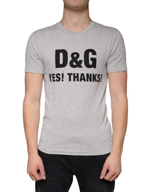 Logo-Print Crewneck T-Shirt — Gray