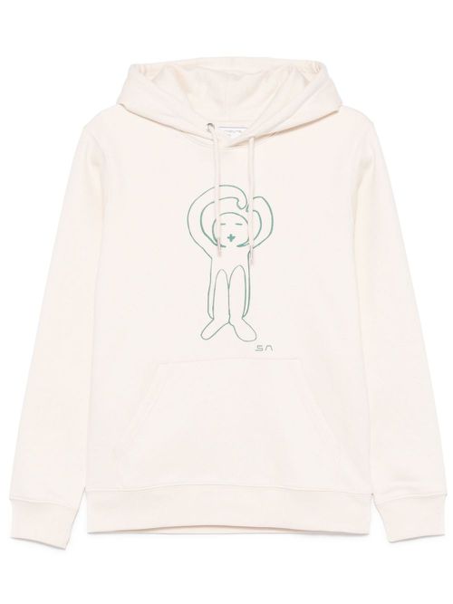 Logo-print hoodie - White