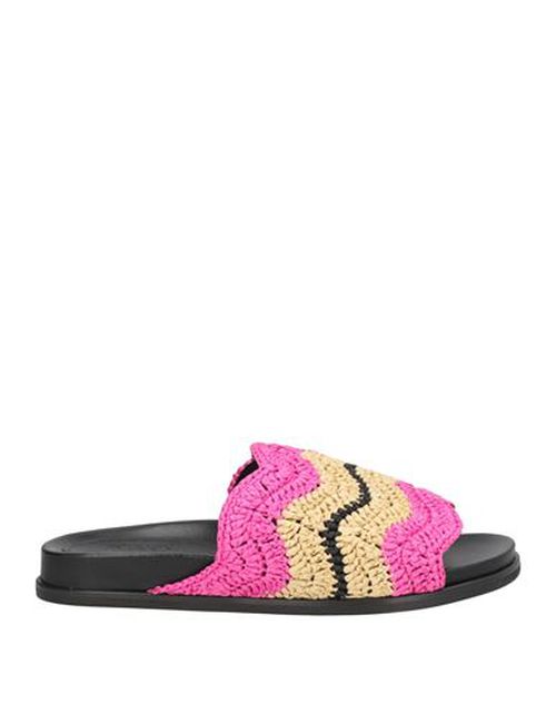 Woman Sandals Fuchsia Size 8 Natural raffia