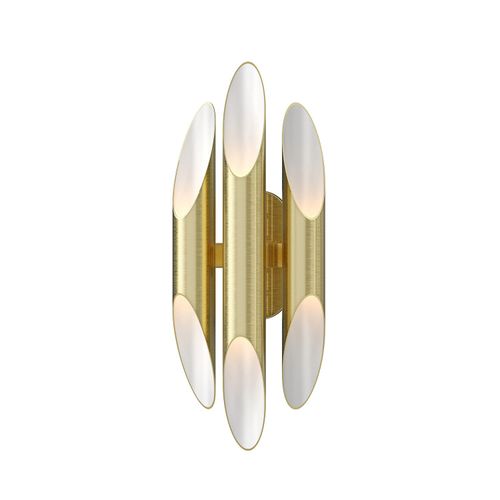 Satin Brass LED Wall Sconce from the Chimes Collection