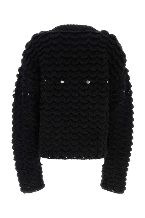 Black Wool Blend Sweater
