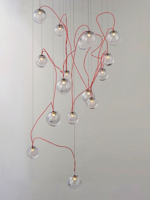 Polished Chrome LED Pendant from the Bobble Collection