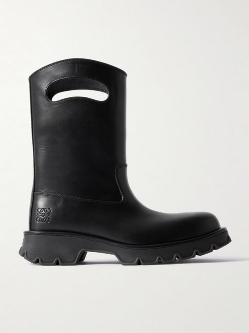 Bobby Leather Ankle Boots - Black