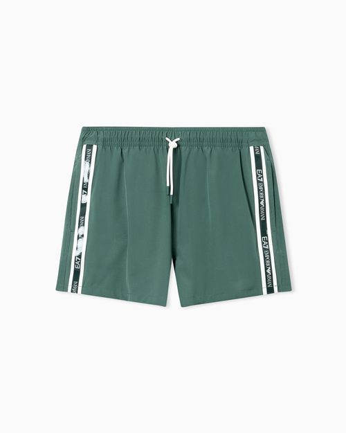 Logo Series swim trunks with logo tape
