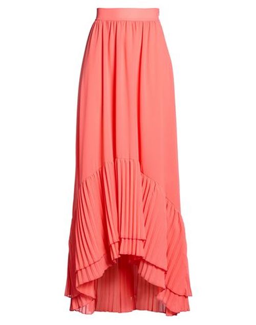 Woman Maxi skirt Coral Size 4 Polyester