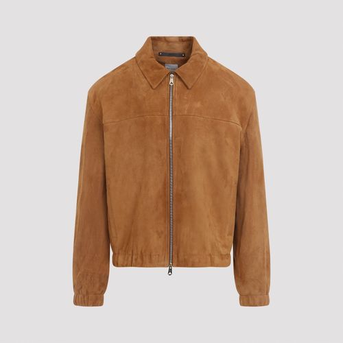 Men's Oversized Lethestanether Leather Jacket in Lamb Suede Leather