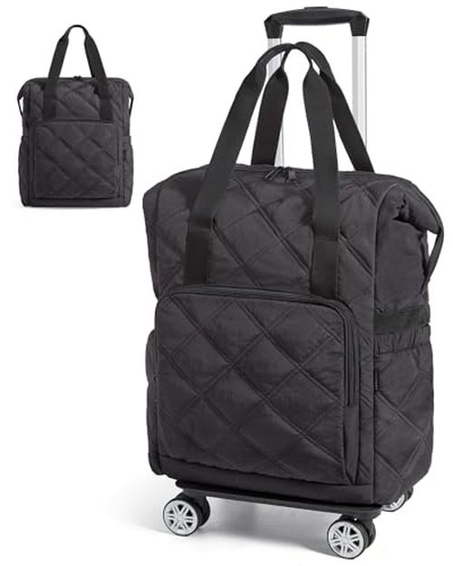 BAGSMART Rolling Duffle Bag with Wheels