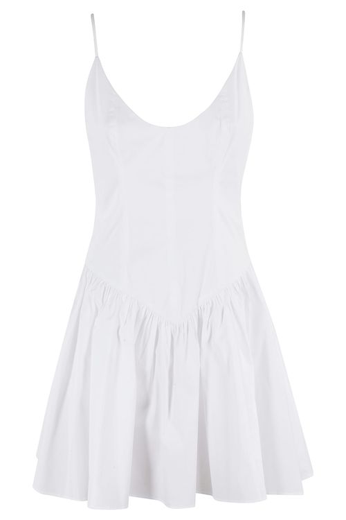 sachin and babi light blue dress Staud Dena cotton poplin maxi dress Staud
