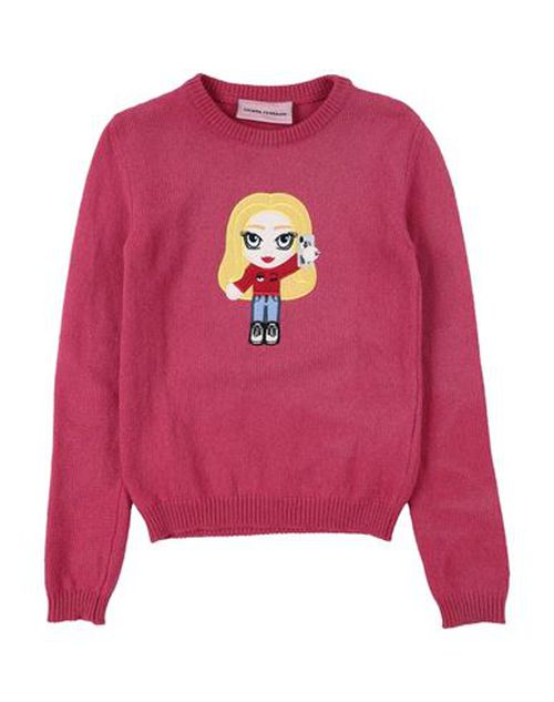 Chiara Ferragni Kid Girl Sweater Fuchsia Size 13 Merino Wool, Cashmere