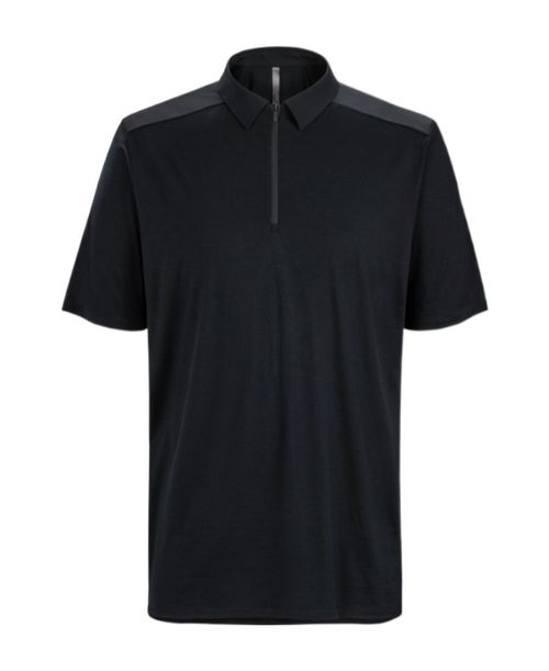 Half-zipper short-sleeved POLO shirt