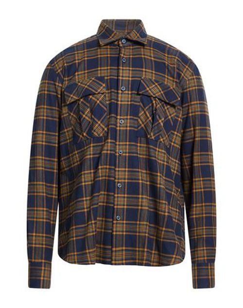 Man Shirt Blue Size 16 Cotton