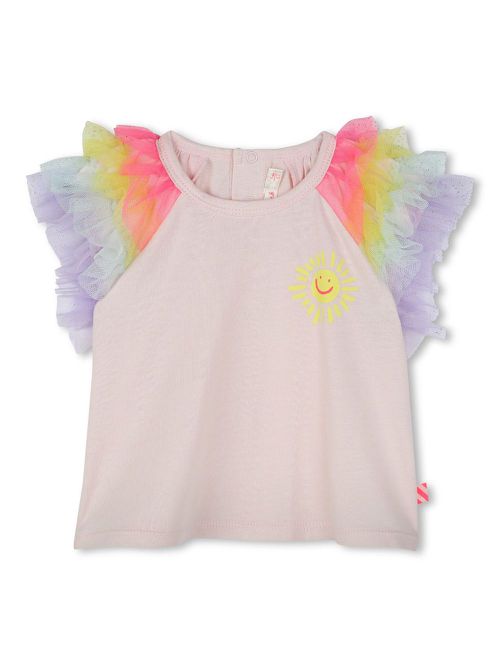 Ruffle-detail top - White