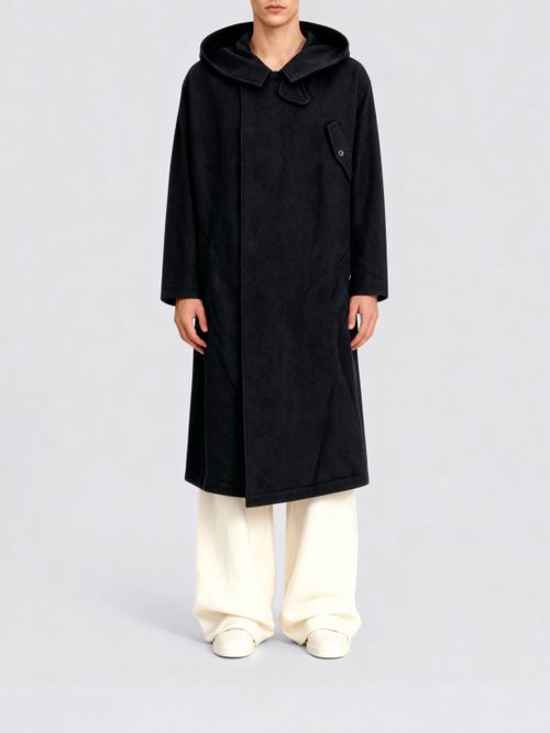 Trench Coat Men color Black