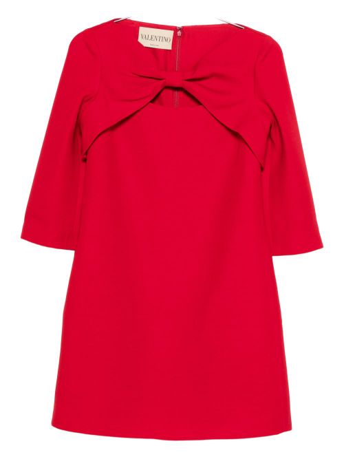 Wool and silk mini dress