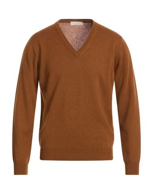Man Sweater Camel Size 40 Cashmere