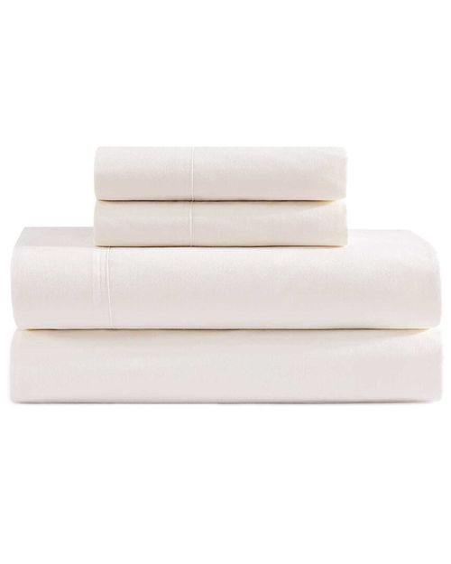 200 Thread Count Solid Cotton Percale Sheet Set