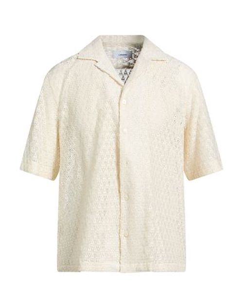 Man Shirt Ivory Size M Cotton, Polyamide
