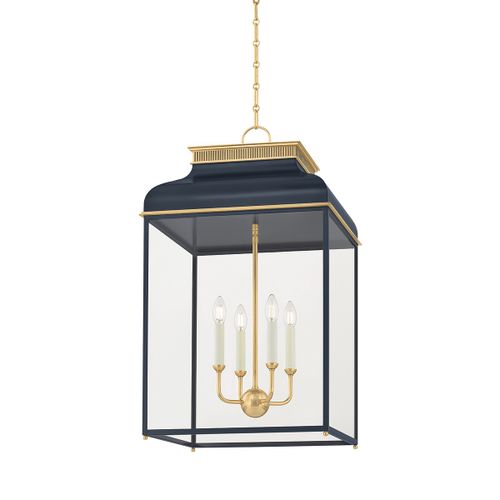 Aged Brass Lantern from the Houghton Collection