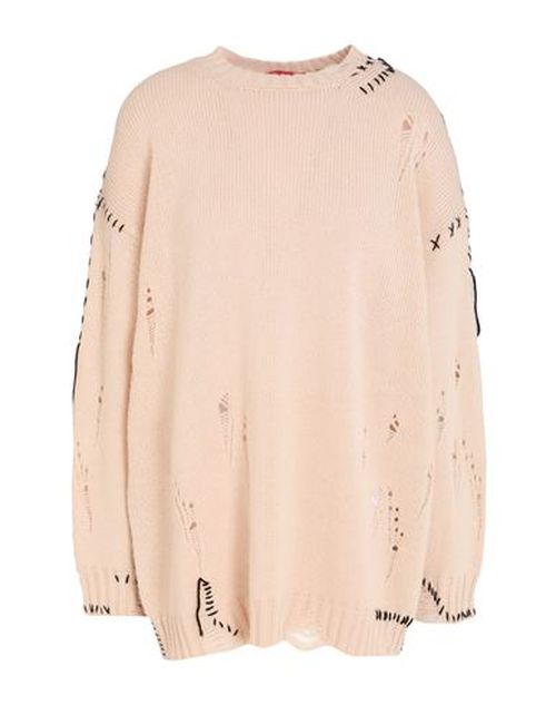 Woman Sweater Cream Size L Acrylic, Alpaca wool, Wool