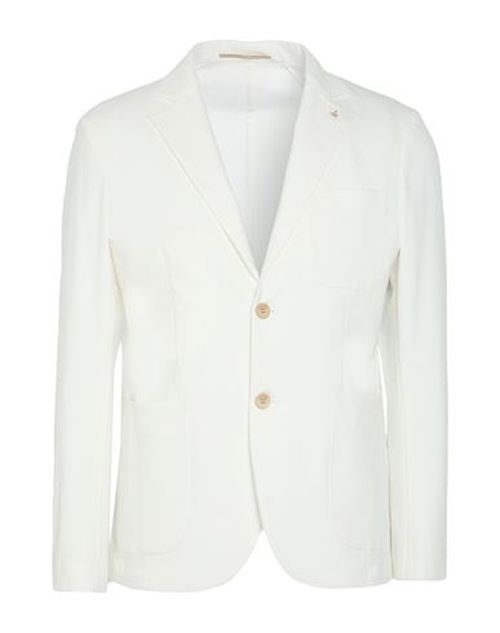 At. p.co Man Blazer White Size 40 Cotton, Polyamide, Elastane