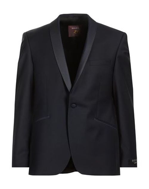 Man Blazer Midnight blue Size 42 Virgin Wool, Polyamide, Elastane