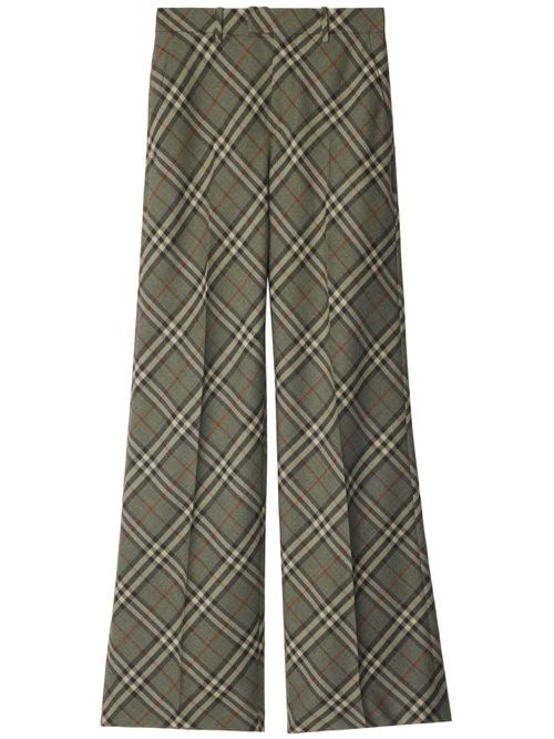 Vintage Check-pattern trousers - Grey