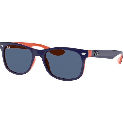 Ray - Ban Kid Ray - Ban RJ9052S JUNIOR NEW WAYFARER 178/80 Sunglasses Injected Blue Blue Squared Norma