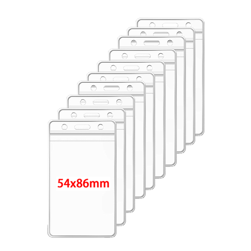 TEMU Waterproof Popular Manufacturer Holder Transparent With Holes For Bus Passes, Id Cards, Pvc Sealing Strips For Company Meetings, Control Card